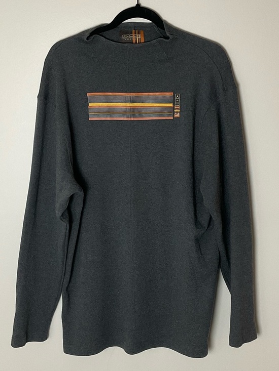 Prana Other - TWO3 Jordan Y2K Crewneck Cotton Sweater Orange & Yellow Stripe Vintage SZ M